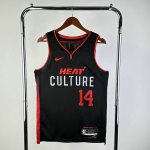 Maillot de Basket #14 Herro Miami Heat 23-24 city Noir Imprimé